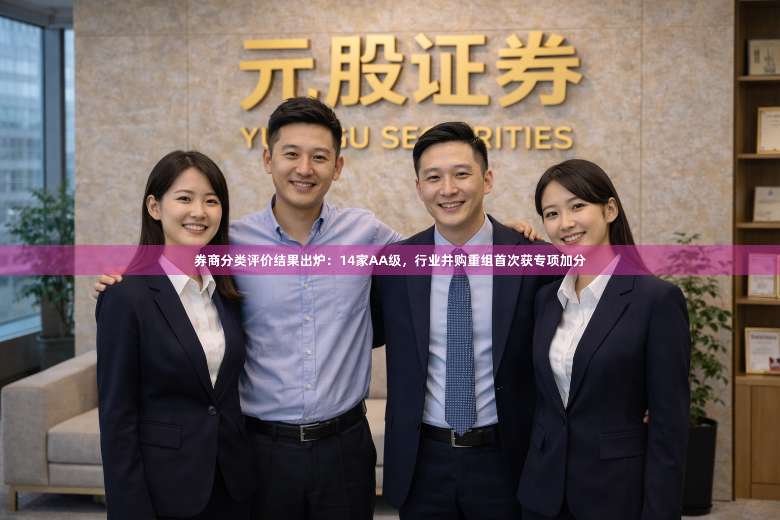 券商分类评价结果出炉：14家AA级，行业并购重组首次获专项加分